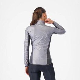 CASTELLI Kolarska kurtka przeciwwiatrowa - ARIA SHELL 2 W - srebrny