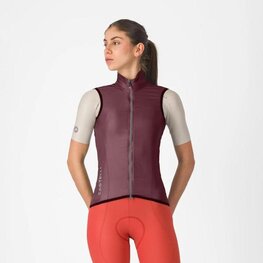 CASTELLI Kamizelka kolarska - ARIA 2 W - bordowy