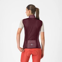 CASTELLI Kamizelka kolarska - ARIA 2 W - bordowy