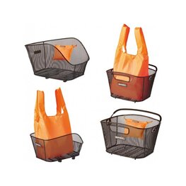 BASIL Torba kolarska - KEEP SHOPPER - pomarańczowy