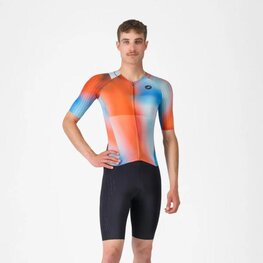 CASTELLI Kombinezon kolarski - SANREMO 3 - czerwony/niebieski/kolorowy