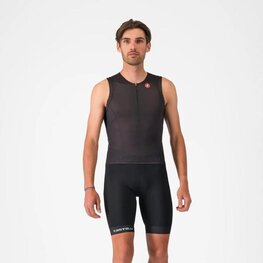 CASTELLI Koszulka kolarska bez rękawów - FREE SPEED 3 TOP - czarny