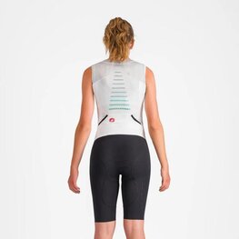 CASTELLI Kombinezon kolarski - SANREMO 3 - biały/srebrny