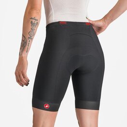 CASTELLI Krótkie spodnie kolarskie bez szelek - TRI W SHORT - czarny