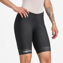 CASTELLI Krótkie spodnie kolarskie bez szelek - TRI W SHORT - czarny
