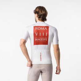 CASTELLI Koszulka kolarska z krótkim rękawem - GIRO109 ROME - biały/czerwony