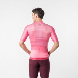 CASTELLI Koszulka kolarska z krótkim rękawem - GIRO109 ESPRESSO 2 - różowy