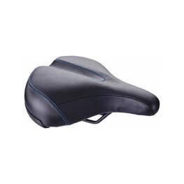 BBB siodełko - COMFORTPLUS UPRIGHT LEATHER 225MM - czarny