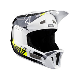 LEATT Kask kolarski - MTB GRAVITY 2.0 - biały/czarny