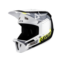 LEATT Kask kolarski - MTB GRAVITY 2.0 - biały/czarny