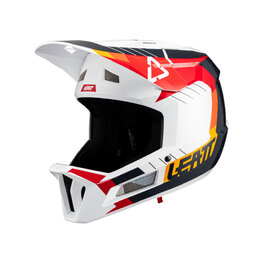 LEATT Kask kolarski - MTB GRAVITY 2.0 - biały/czerwony