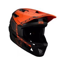 LEATT Kask kolarski - MTB GRAVITY 6.0 CARBON - czerwony/czarny