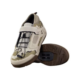 LEATT Buty rowerowe - CLIP 4.0 - szary/brązowy