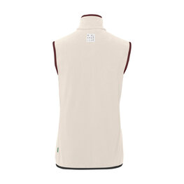 VAUDE Kamizelka kolarska - ROSEMOOR FLEECE - kość słoniowa/żółty