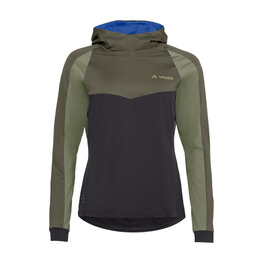 VAUDE Zimowa koszulka kolarska z długim rękawem - QUIMSA LS - zielony/czarny