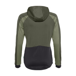 VAUDE Zimowa koszulka kolarska z długim rękawem - QUIMSA LS - zielony/czarny