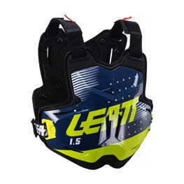 LEATT ochraniacz pleców i klatki piersiowej - CHEST PROTECTOR 1.5 TORQUE - czarny/niebieski/żółty