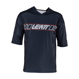 LEATT Koszulka kolarska z krótkim rękawem - MTB ENDURO 3.0 - czarny