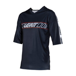 LEATT Koszulka kolarska z krótkim rękawem - MTB ENDURO 3.0 - czarny