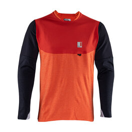 LEATT Letnia koszulka kolarska z długim rękawem - MTB ALL MOUNTAIN 5.0 - czerwony