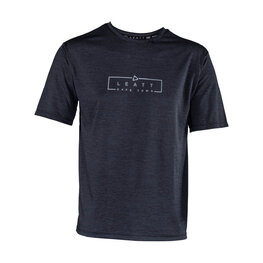 LEATT Koszulka kolarska z krótkim rękawem - MTB TRAIL 1.0 - czarny