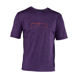 LEATT Koszulka kolarska z krótkim rękawem - MTB TRAIL 1.0 - fioletowy