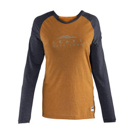 LEATT Letnia koszulka kolarska z długim rękawem - MTB ALL MOUNTAIN 3.0 W - brązowy