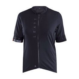 LEATT Koszulka kolarska z krótkim rękawem - MTB ENDURANCE 5.0 W - czarny