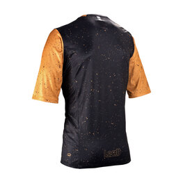 LEATT Koszulka kolarska z krótkim rękawem - MTB ENDURO 3.0 - czarny/brązowy