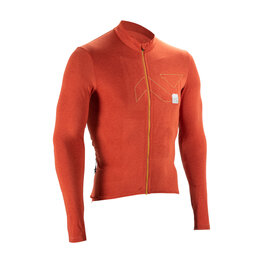 LEATT Letnia koszulka kolarska z długim rękawem - MTB ENDURANCE 4.0 - czerwony