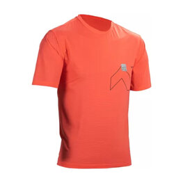 LEATT Koszulka kolarska z krótkim rękawem - MTB TRAIL 1.0 X-FLOW - czerwony