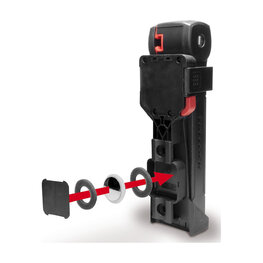 TRELOCK zapięcie rowerowe - TRIGO FS 380/85 + HOLDER X-PRESS - czarny
