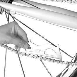 SUPER B miernik - CHAIN CHECKER/HOOK TB-3326 - srebrny