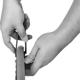 SUPER B łyżka do opon - TIRE LEVER TB-TL08 - pomarańczowy