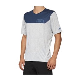 100% SPEEDLAB Koszulka kolarska z krótkim rękawem - AIRMATIC - szary/niebieski