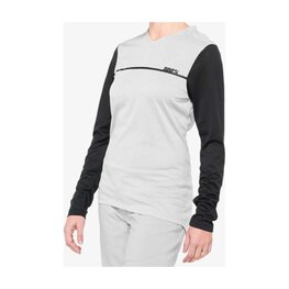 100% SPEEDLAB Letnia koszulka kolarska z długim rękawem - RIDECAMP W - szary/czarny