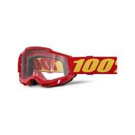 100% SPEEDLAB Okulary kolarskie - ACCURI 2 - czerwony/żółty