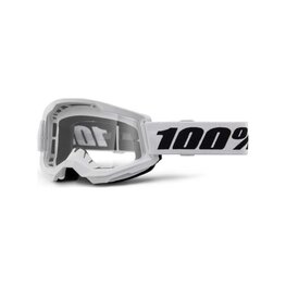 100% SPEEDLAB Okulary kolarskie - STRATA 2 - biały/czarny