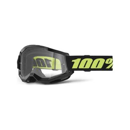 100% SPEEDLAB Okulary kolarskie - STRATA 2 - czarny/żółty