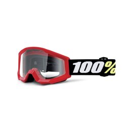100% SPEEDLAB Okulary kolarskie - STRATA MINI KID - czarny/biały/czerwony