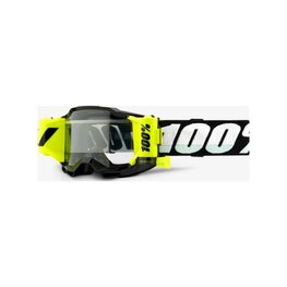 100% SPEEDLAB Okulary kolarskie - ACCURI 2 JR FORECAST - czarny/biały/żółty