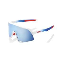 100% SPEEDLAB Okulary kolarskie - S3™ - TOTAL ENERGIES TEAM - biały/niebieski/czerwony