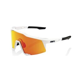 100% SPEEDLAB Okulary kolarskie - SPEEDCRAFT - biały/czerwony