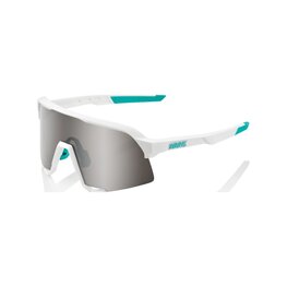 100% SPEEDLAB Okulary kolarskie - SPEEDCRAFT BORA-HANSGROHE TEAM - biały/srebrny