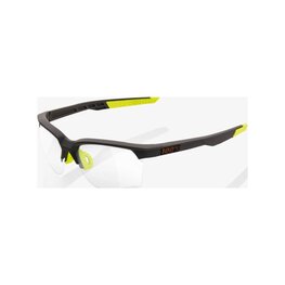 100% SPEEDLAB Okulary kolarskie - SPORTCOUPE - czarny/żółty