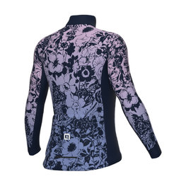 ALÉ Zimowa koszulka kolarska z długim rękawem - NADINE PRAGMA - fioletowy/niebieski