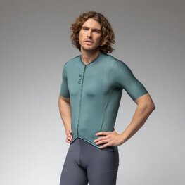 ALÉ Koszulka kolarska z krótkim rękawem - COLOR BLOCK OFF ROAD - zielony