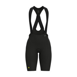 ALÉ Krótkie spodnie kolarskie z szelkami - VOLTAGE R-EV1 - czarny