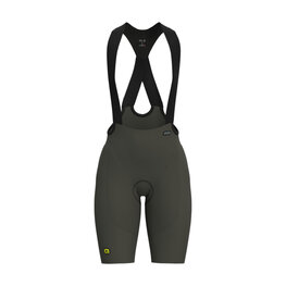 ALÉ Krótkie spodnie kolarskie z szelkami - VOLTAGE R-EV1 - zielony