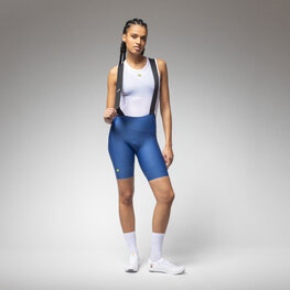ALÉ Krótkie spodnie kolarskie z szelkami - VOLTAGE R-EV1 - niebieski